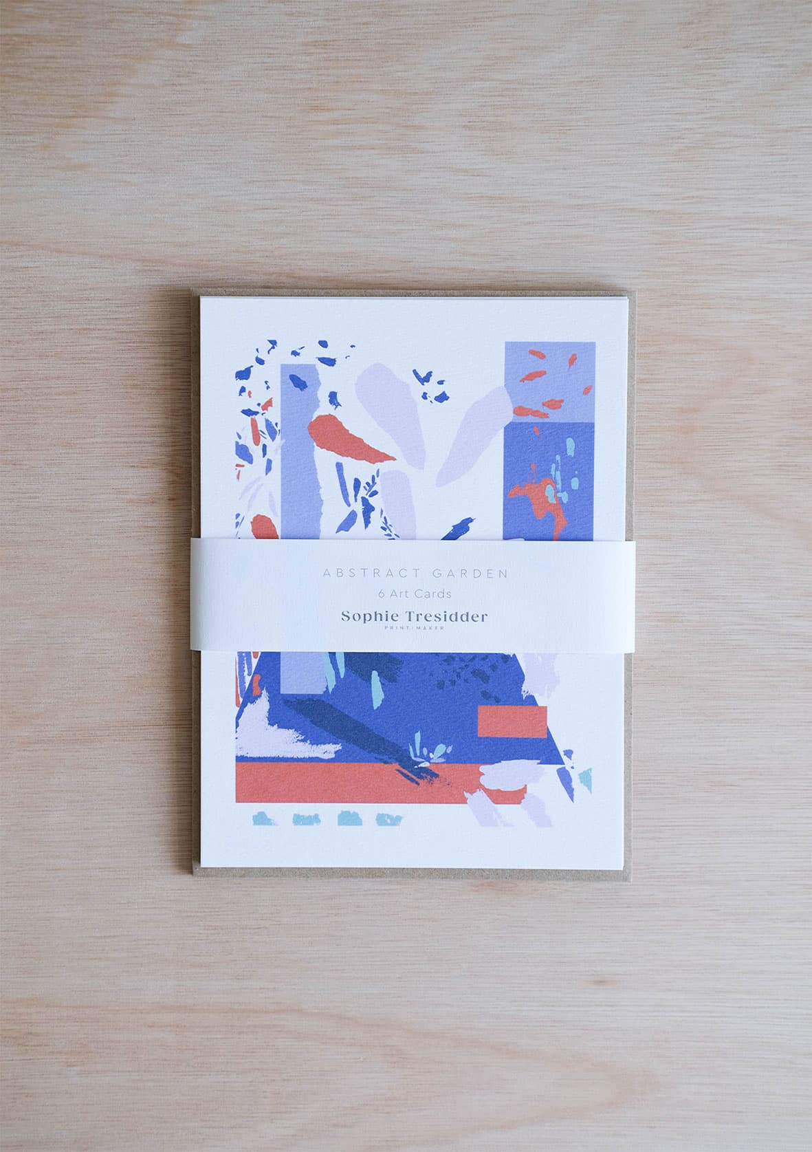 Abstract Garden Art Cards abstract art print
