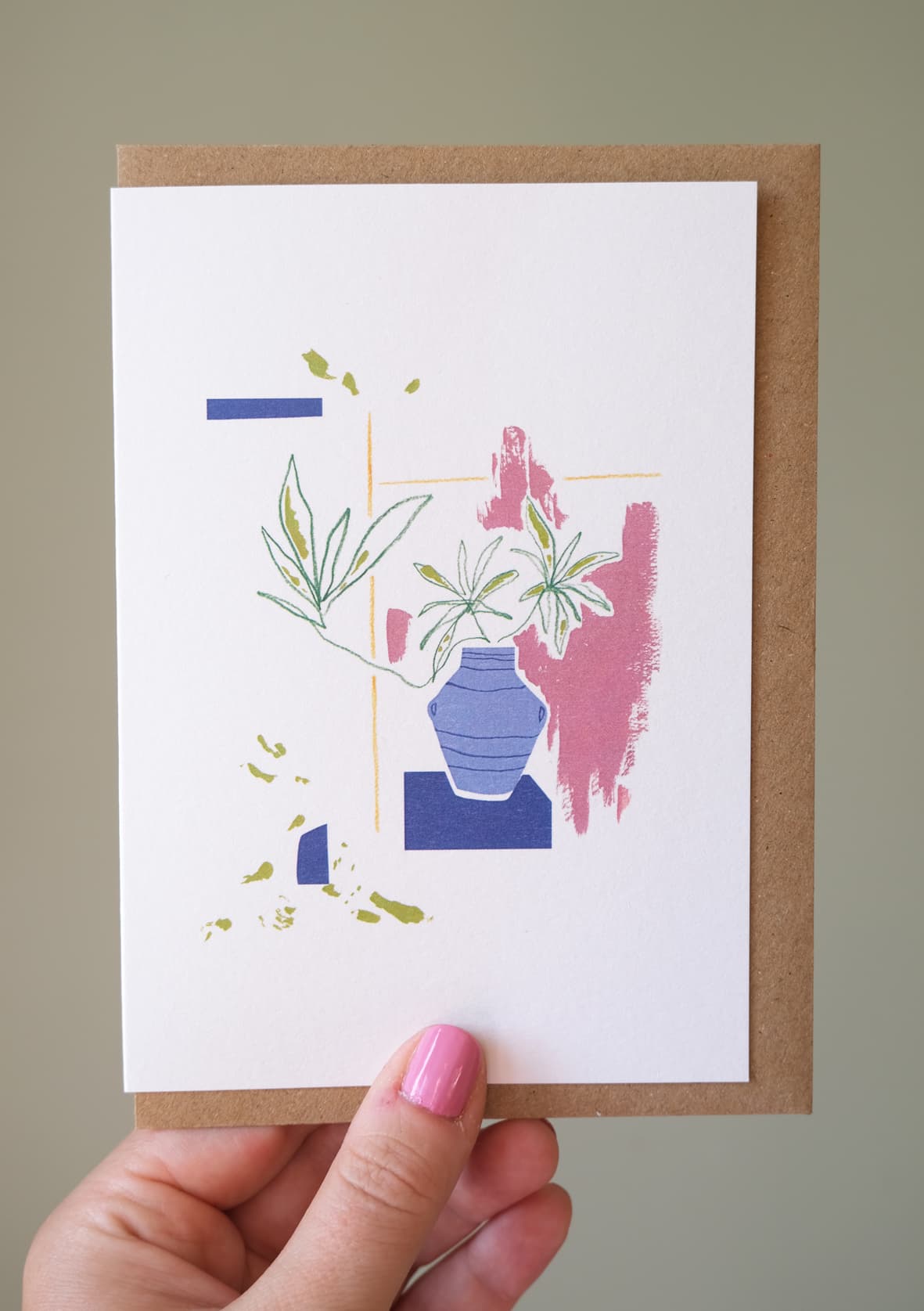 Blue Vase abstract art print