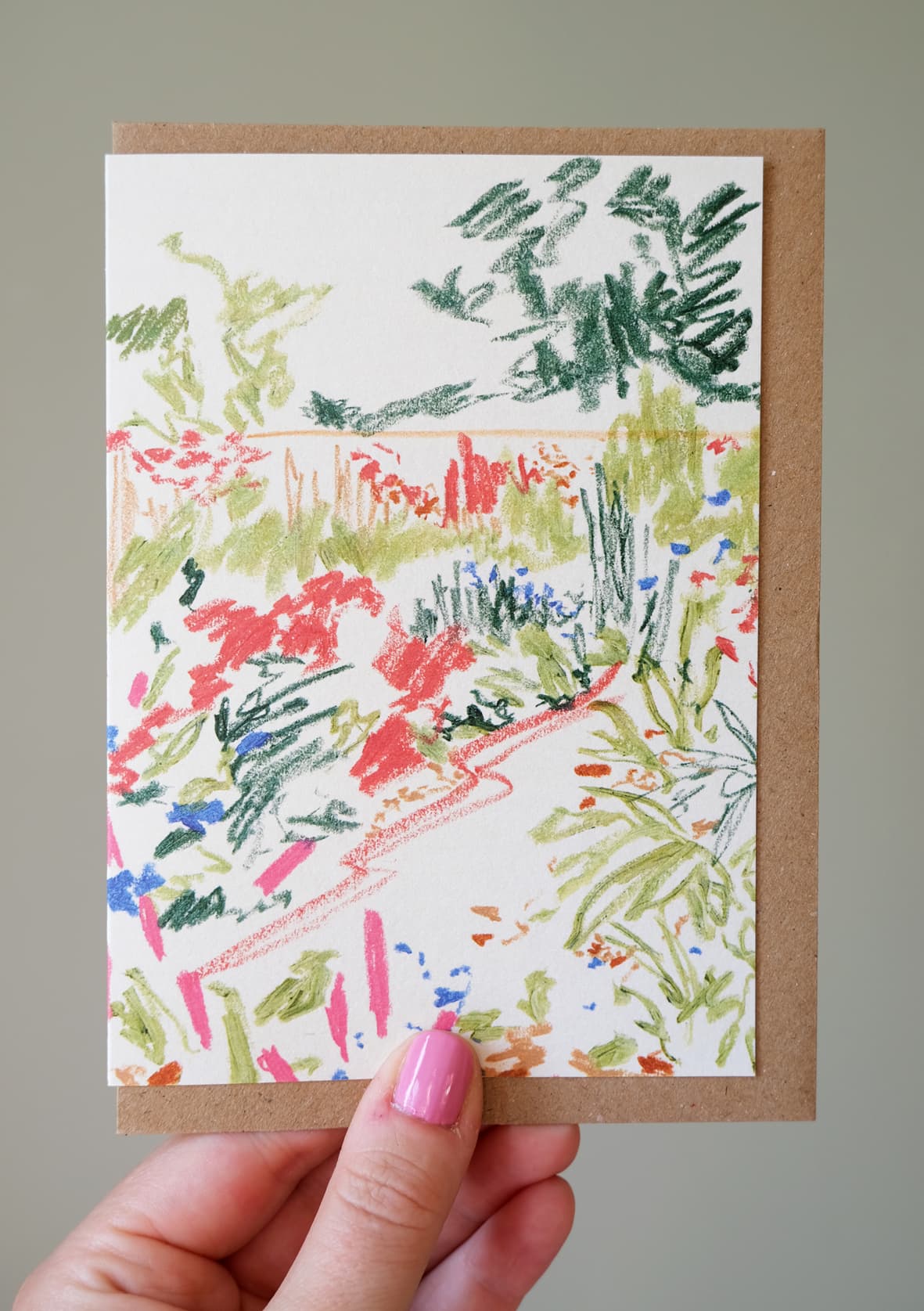 Pastel Garden abstract art print