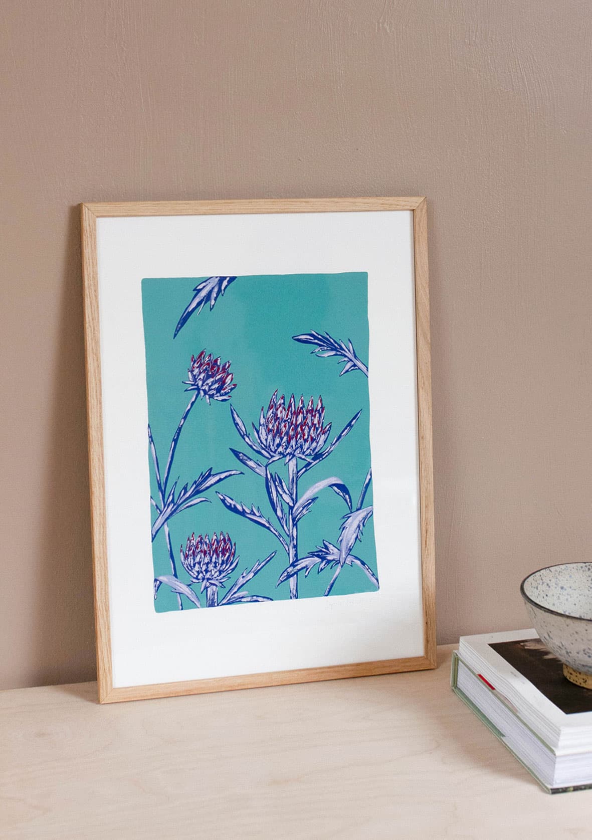 Artichokes abstract art print