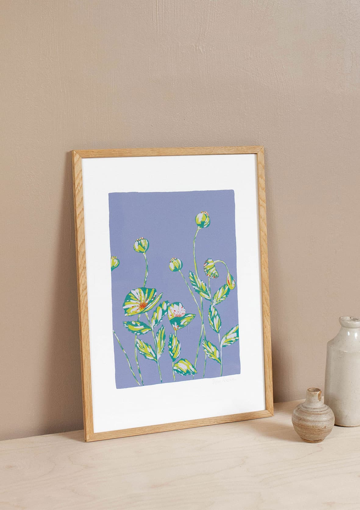 Poppies abstract art print